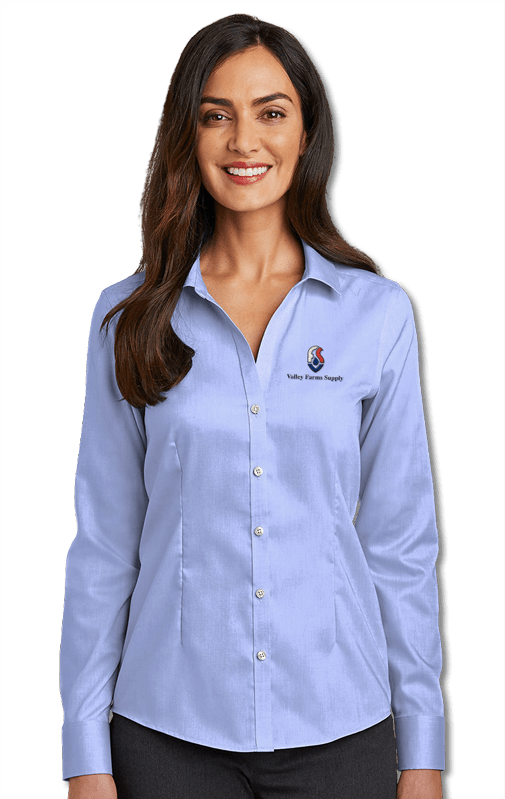 Ladies’ Pinpoint Oxford Non-Iron Shirt – Headwater Companies Store